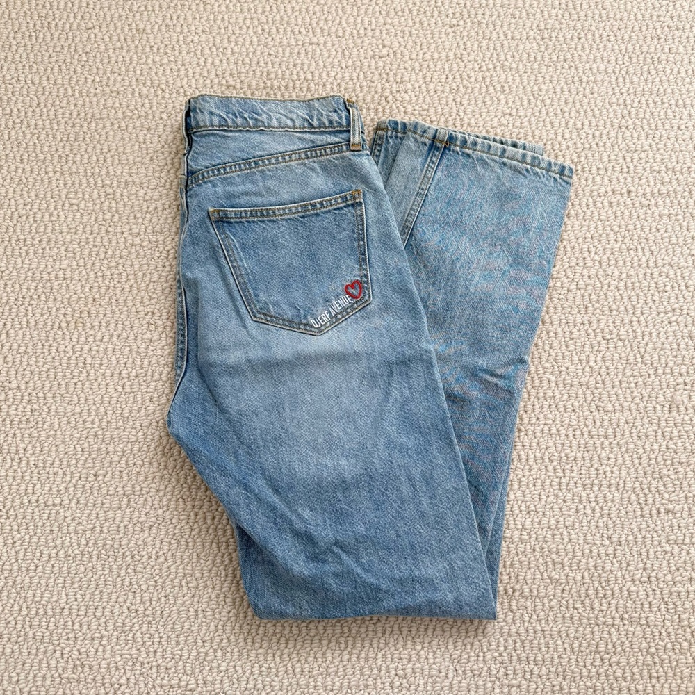 Djerf Avenue Relaxed Jeans Washed Blue - Picture 6 of 13